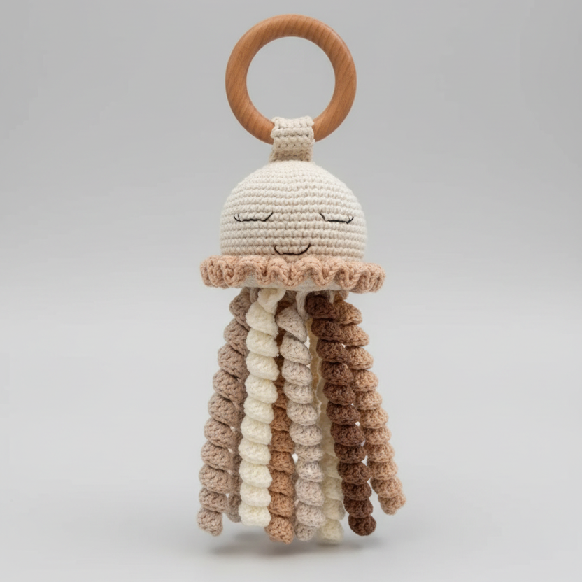 (Copy) Crochet Cute Sheep Toy in Yellow Dress Joy Gift London