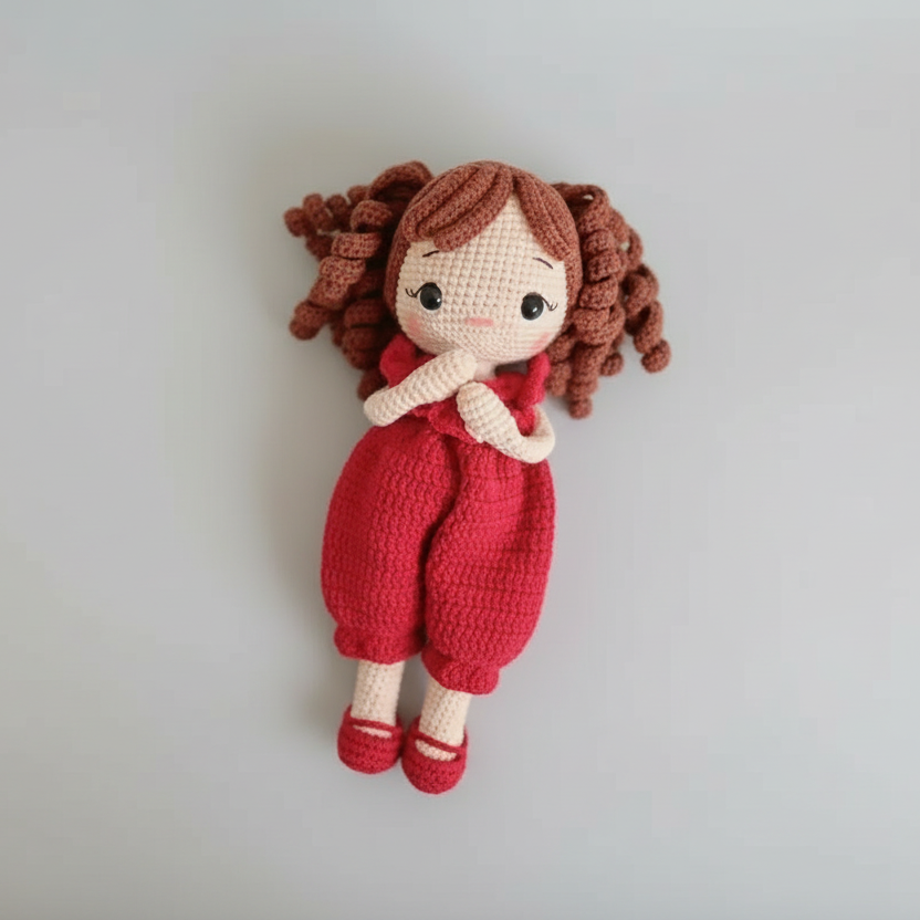 Crochet Cute Reindeer Toy Gift Set 5pc - Personalised Dummy Clip Joy Gift London