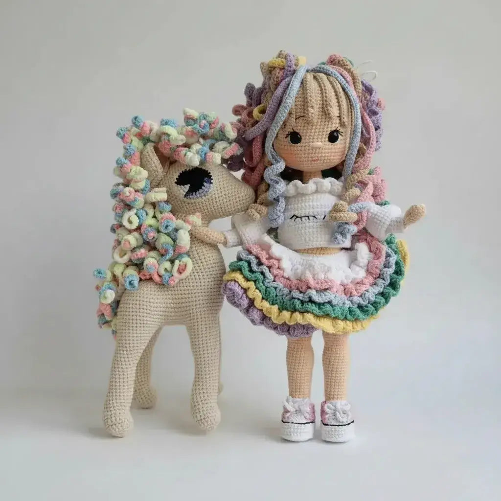Crochet Unicorn Girl Doll Toy (Copy) Joy Gift London