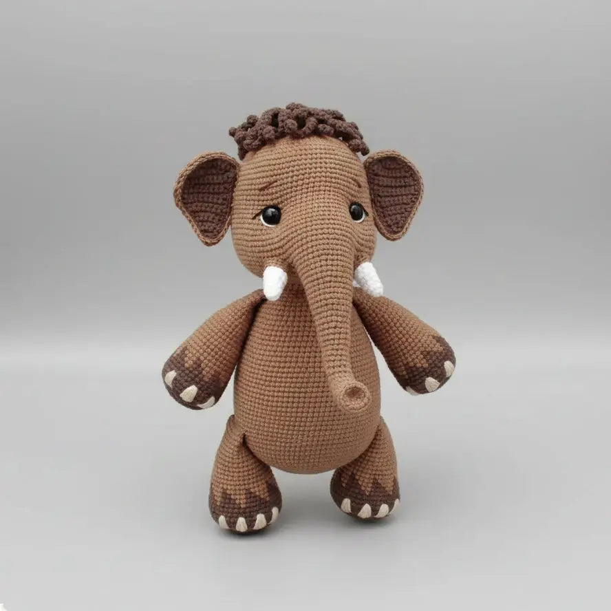 Handmade Crochet Cute Mammoth Toy Joy Gift London
