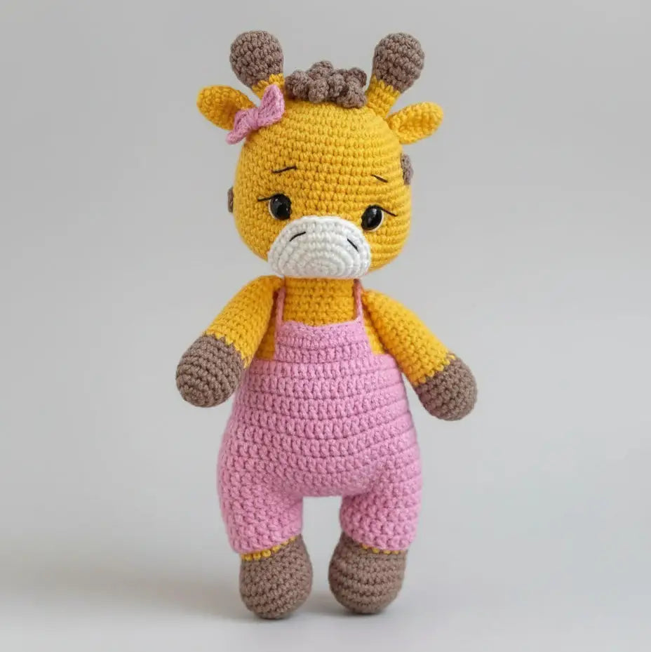 Handmade Crochet Giraffe Toy Joy Gift London