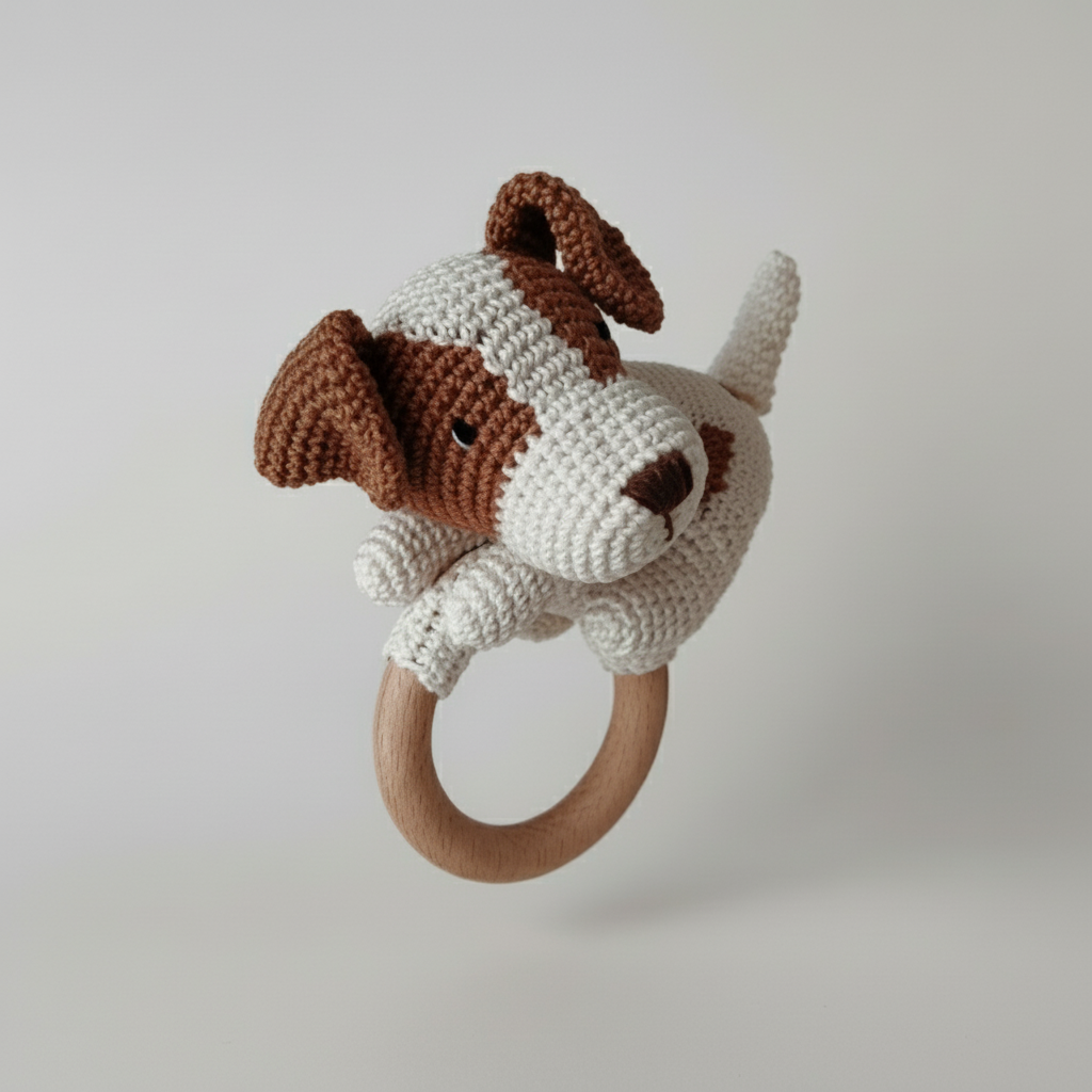 Cute Dog Rattle Toy for Babies – Joy Gift London