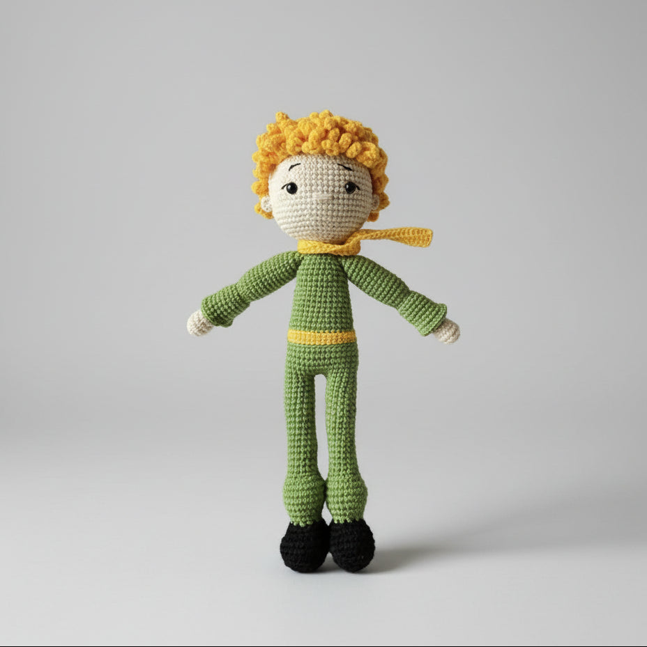 Crochet Little Prince Doll – Joy Gift London - Main Image