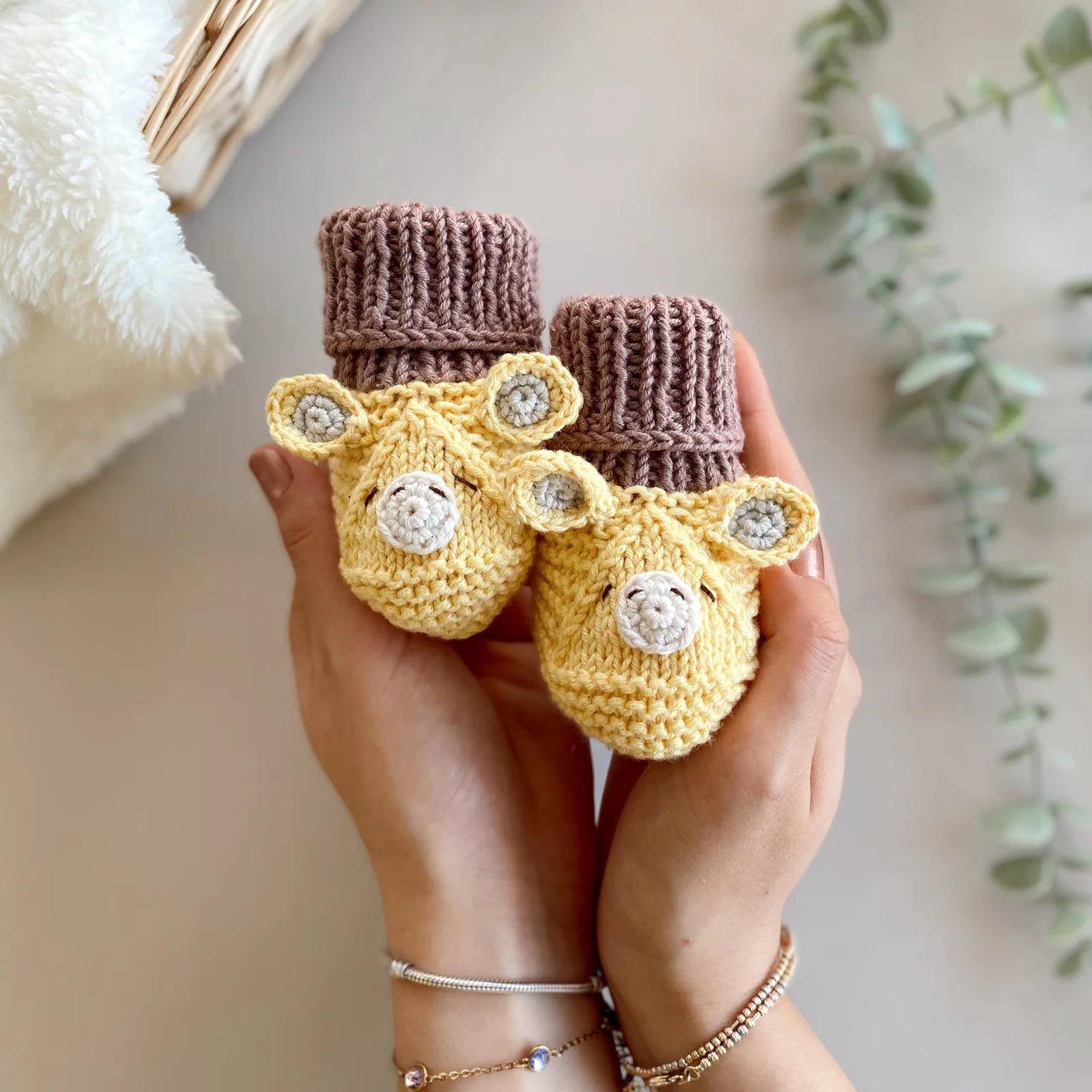 Handmade Crochet Giraffe Toy Gift Set (3pc) - Joy Gift London