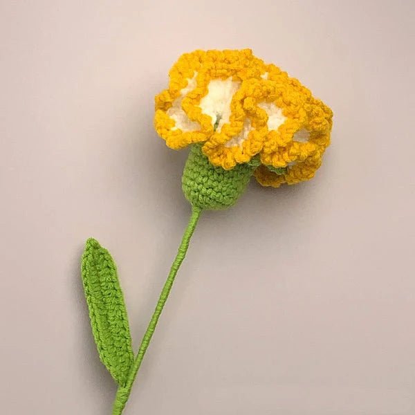 Handmade Crocheted Carnation Flower - Joy Gift London