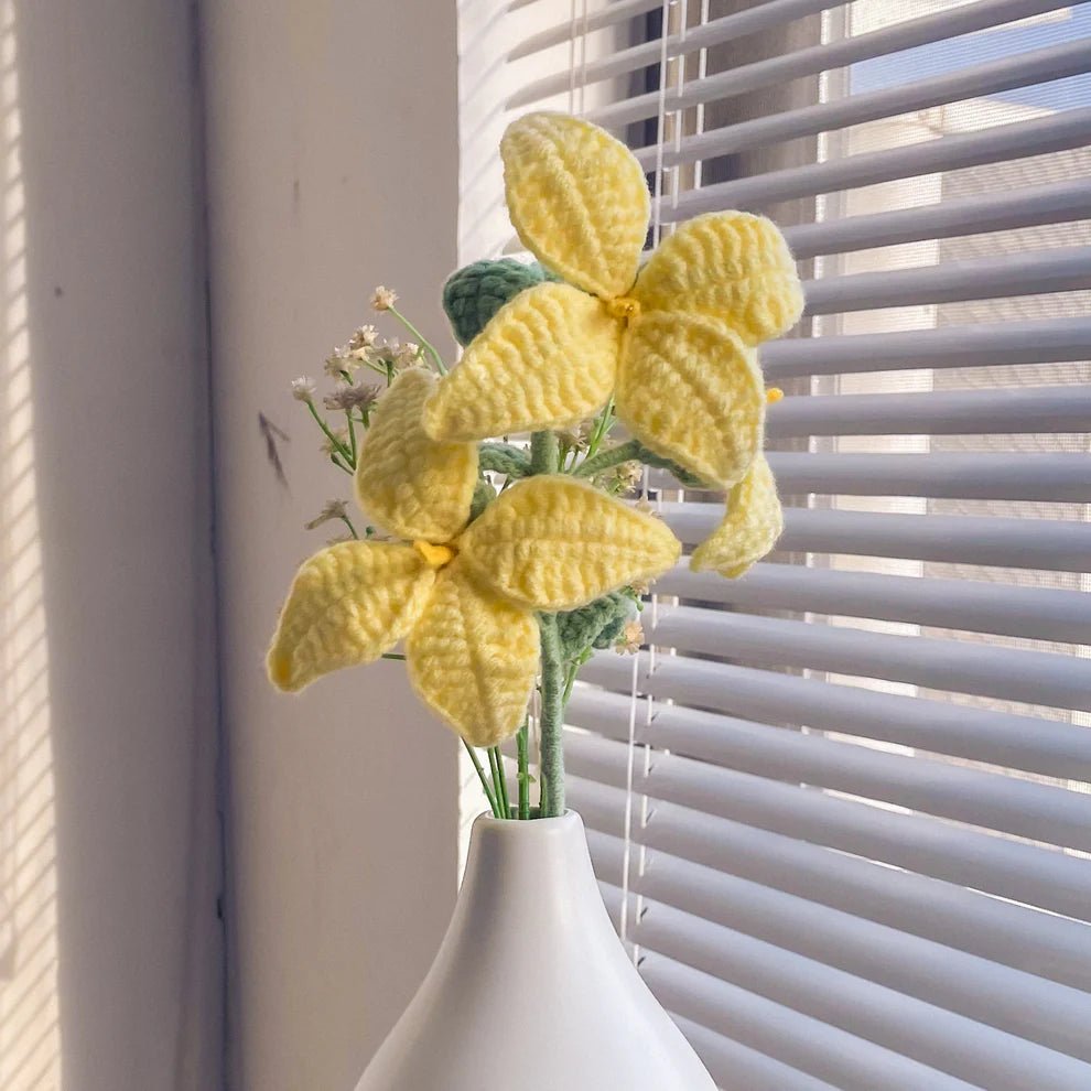 Handmade Crocheted Forsythia - Joy Gift London