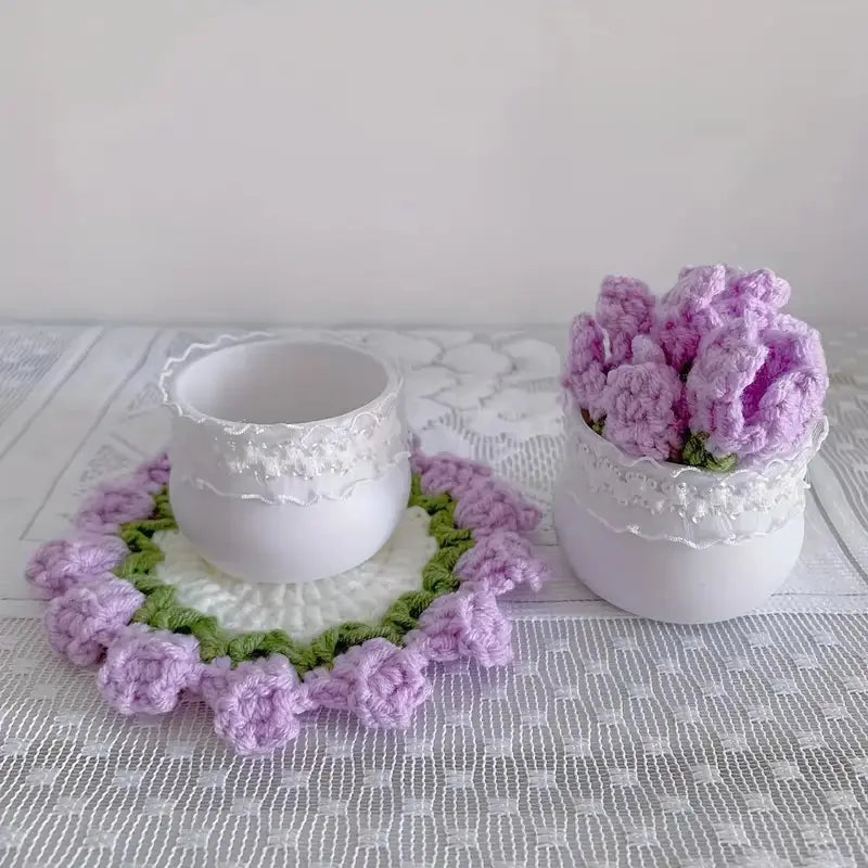 Crochet Flower Coaster - Joy Gift London