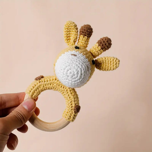 Crochet Giraffe Rattle Toy