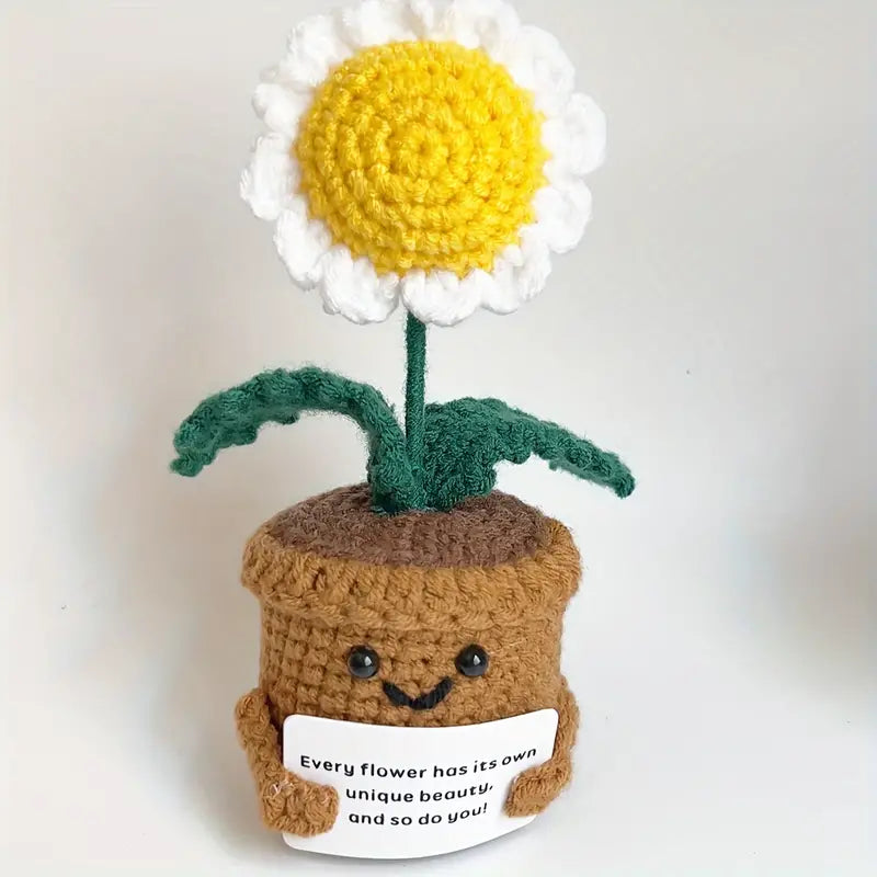 Handmade Positive Daisy Plant