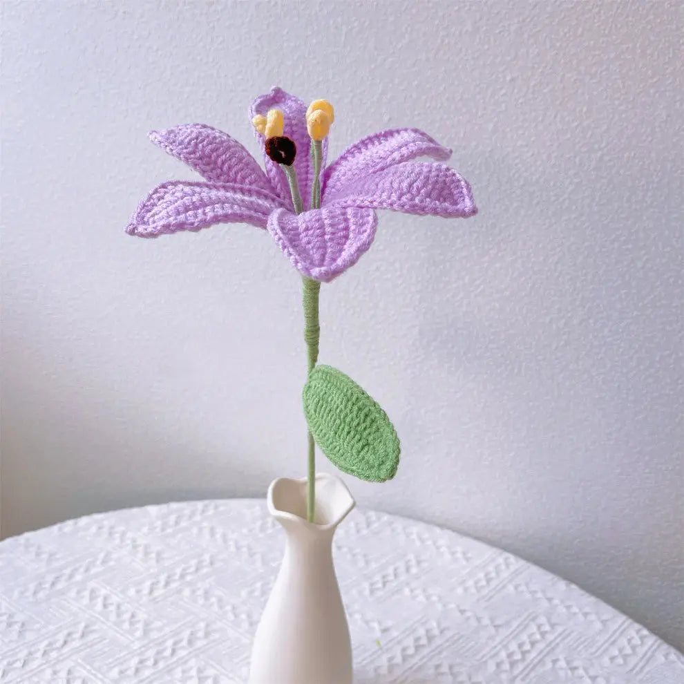 Handmade Crocheted Lilies Joy Gift London