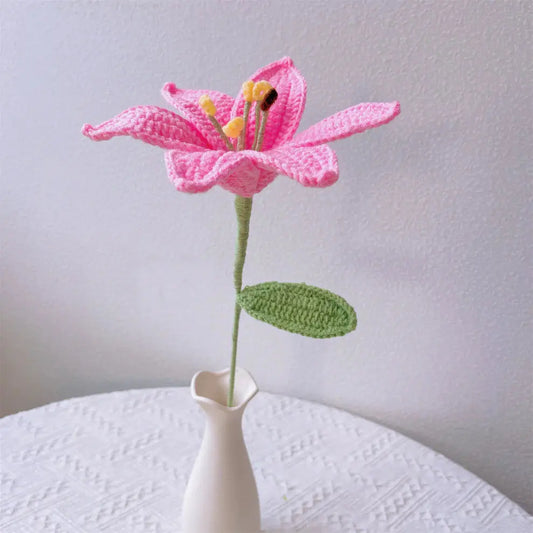 Handmade Crocheted Lilies Joy Gift London