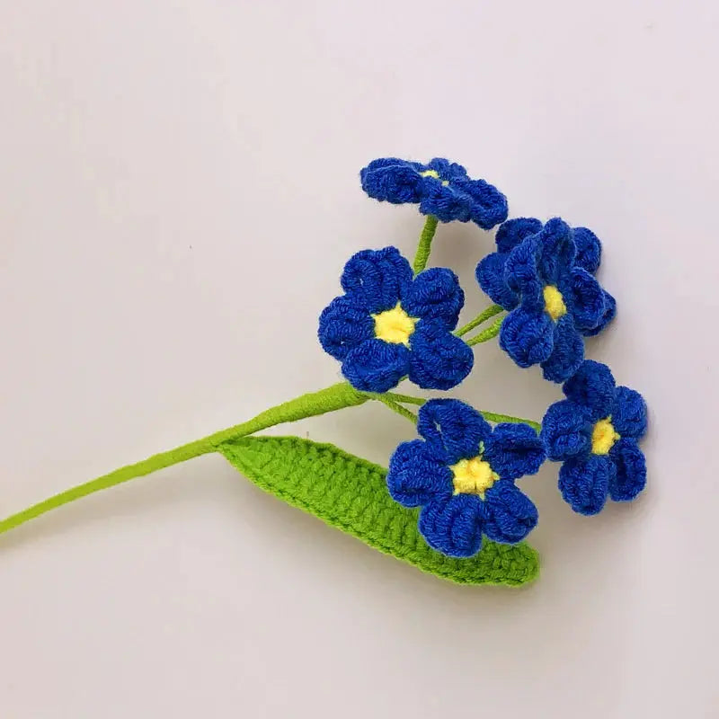 Handmade Crocheted Forget-me-not Flowers Joy Gift London