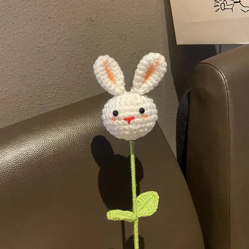 Handmade Crocheted Cute Bunny Carrot Bouquet Joy Gift London