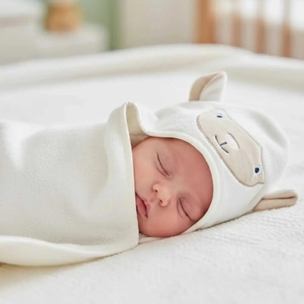100% Cotton Cow Baby Hooded Towel & Swaddle Blanket  Joy Gift London