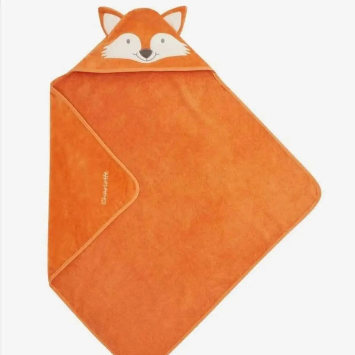 100% Cotton Fox Baby Hooded Towel & Swaddle Blanket  Joy Gift London