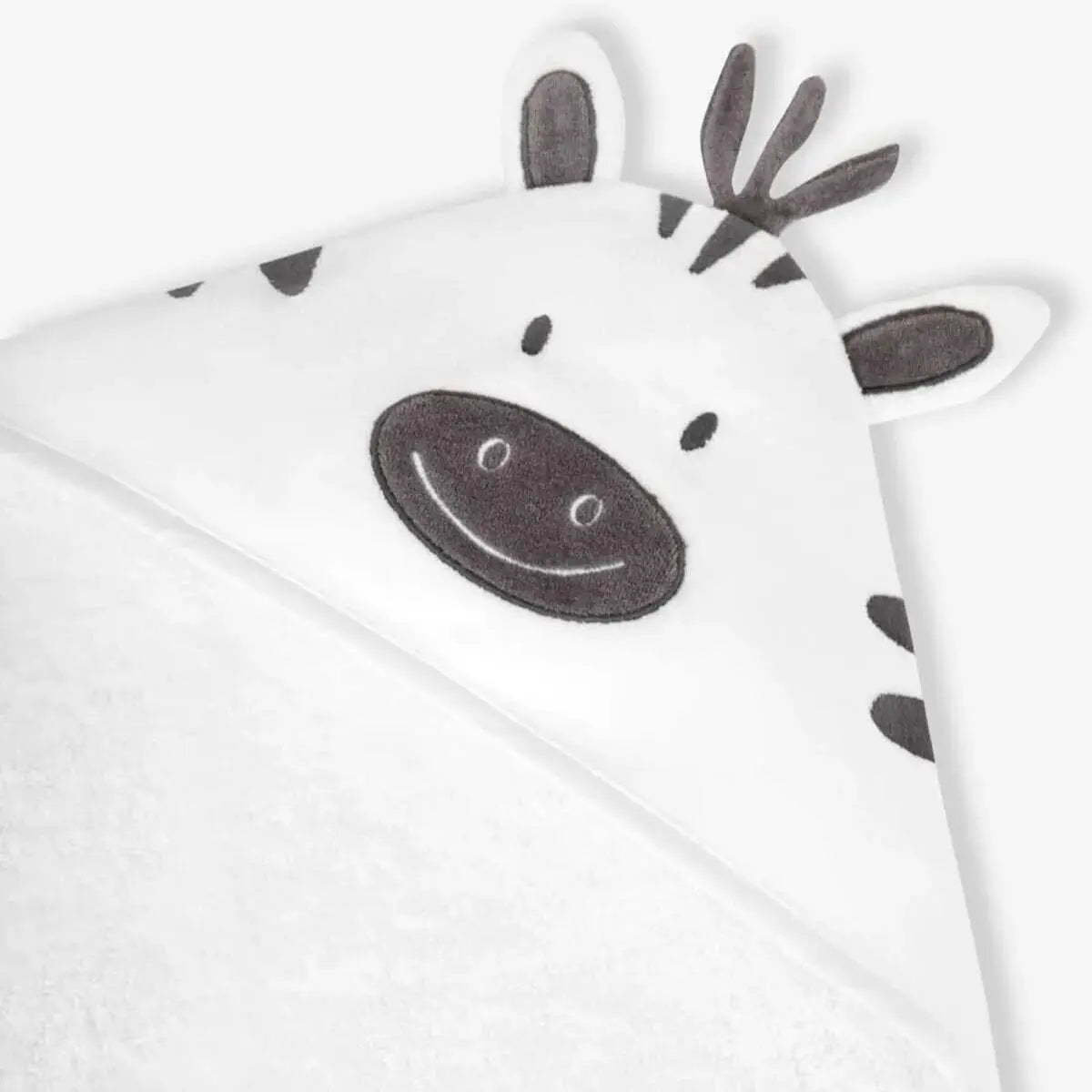 100% Cotton Zebra Baby Hooded Towel & Swaddle Blanket  Joy Gift London