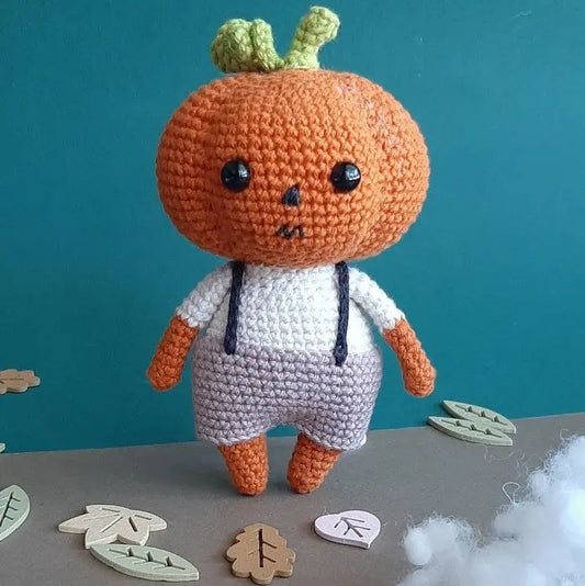 Crochet Pumpkin man Joy Gift London