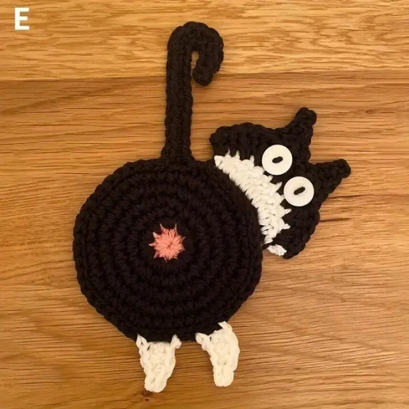 Crochet Cat Coaster - Joy Gift London