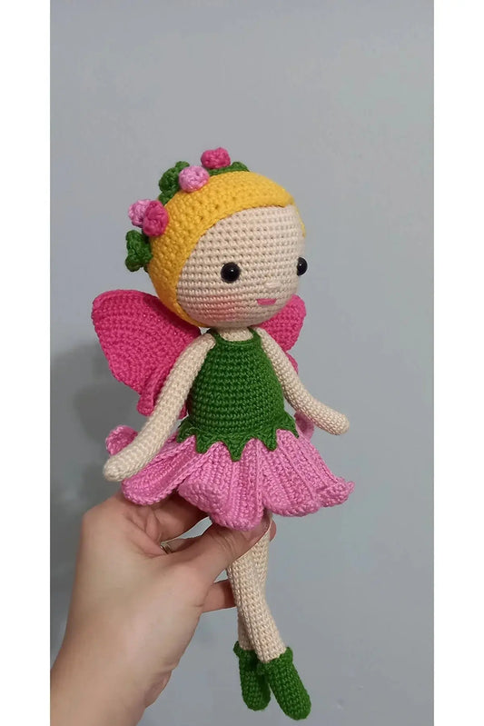 Crochet Cute Butterfly Girl Doll Toy - Joy Gift London