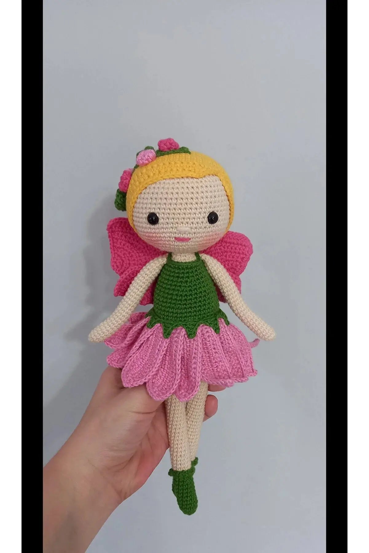 Crochet Cute Butterfly Girl Doll Toy - Joy Gift London