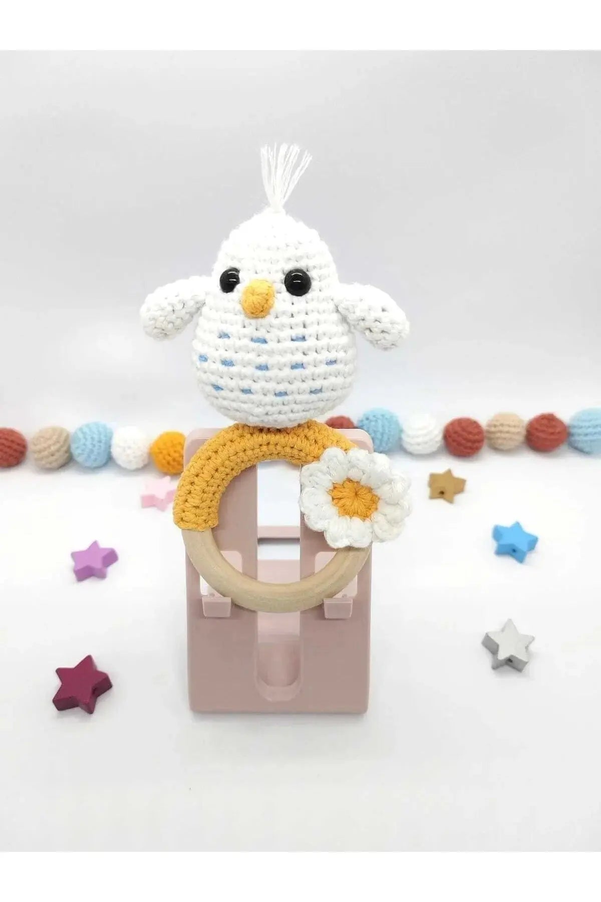 Crochet Rattle Toy Little Duck - Joy Gift London