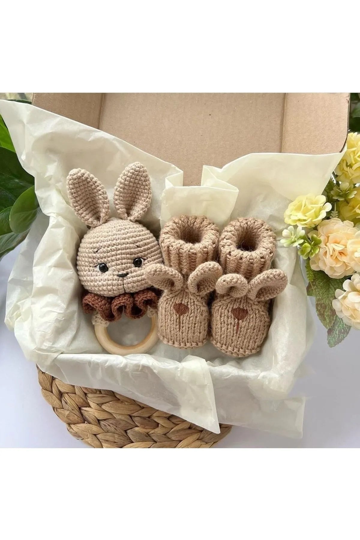 Handmade Crochet Rabbit Toy Gift Set (2pc) TrendyToy