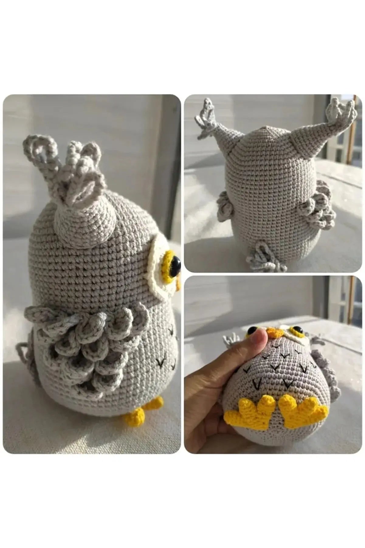 Crochet Owl Toy - Handmade Plush Owl for Play and Decor - Perfect Gift! - Joy Gift London