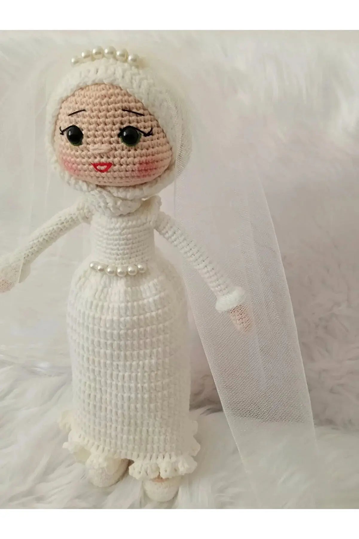 Crochet Bride with Hijab Doll - Joy Gift London