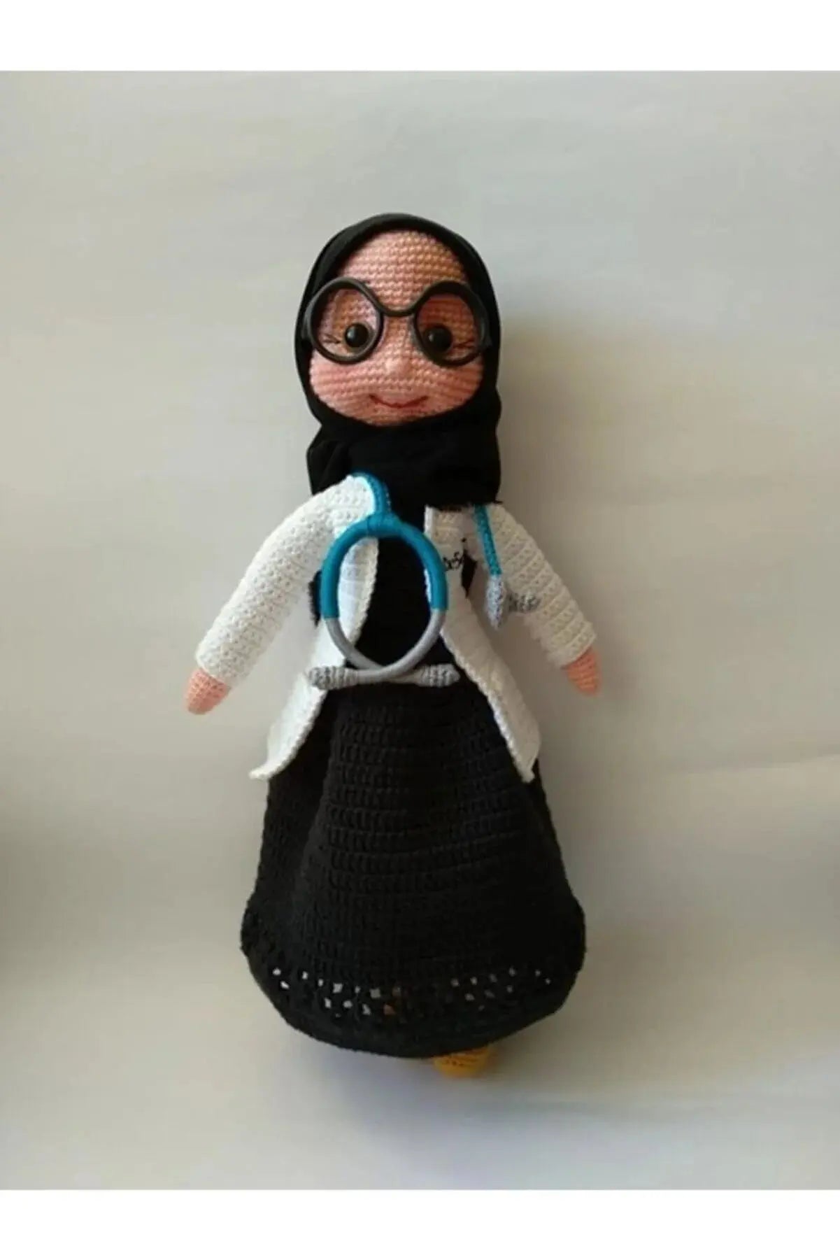 Crochet Doctor with Hijab Doll - Joy Gift London