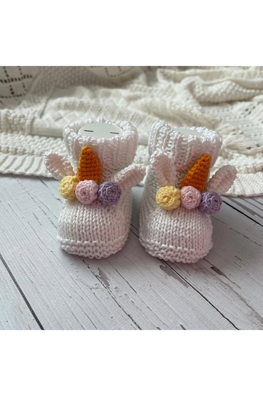 Crochet Baby Shoes Unicorn