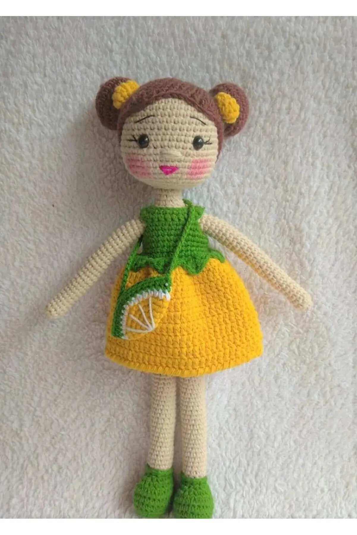 Crochet Cute Lemon Girl Doll Toy - Joy Gift London