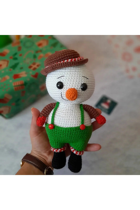 Crochet Snowman Toy - Joy Gift London