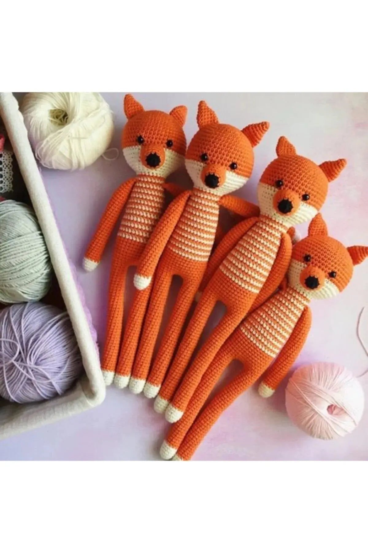 Handmade Crochet Fox Toy - Adorable Stuffed Animal for Kids and Collectors - Joy Gift London