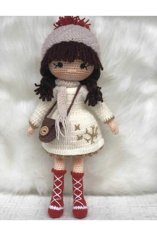 Crochet Cute Girl Doll Toy