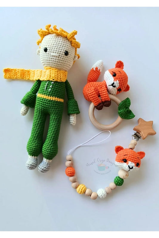 Crochet Little Prince Toy Set 3pc