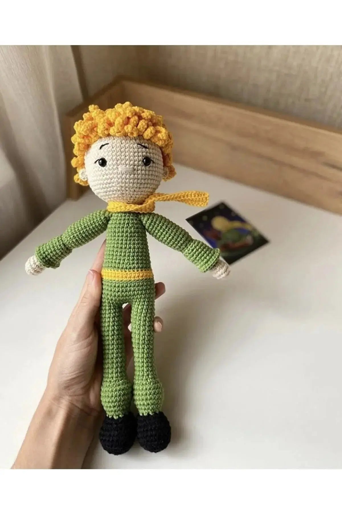 Crochet Little Prince Doll and Fox Toy Set 2pc - Joy Gift London