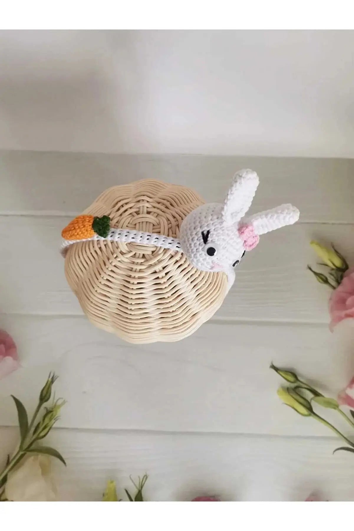 Crochet Rabbit and Carrot Headband - Joy Gift London