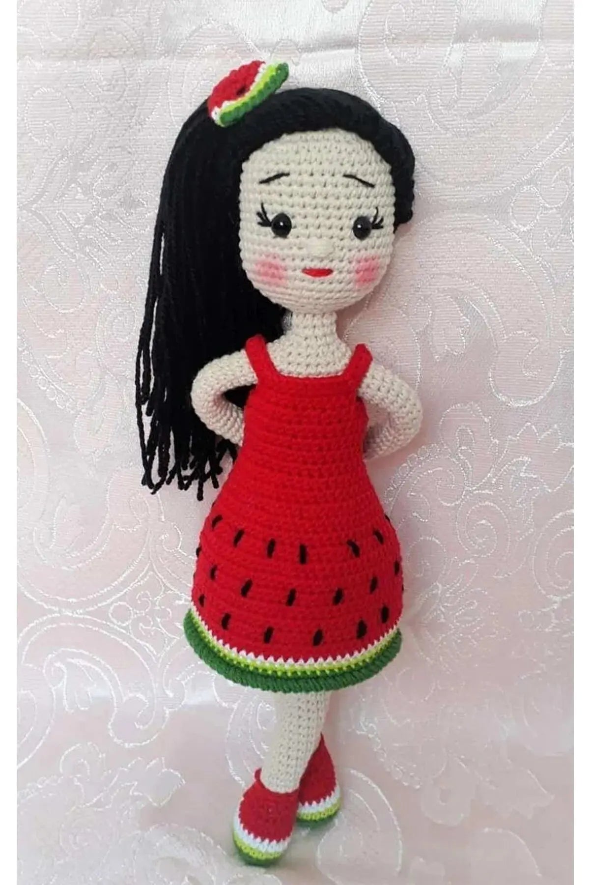 Crochet Cute Watermelon Girl Doll Toy - Joy Gift London