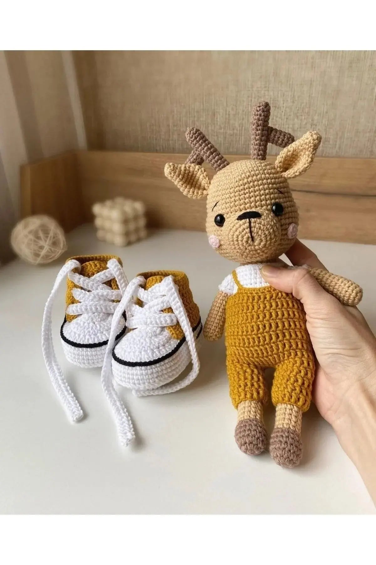 Crochet Newborn Cute Deer Gift Set (2 Pieces) - Joy Gift London