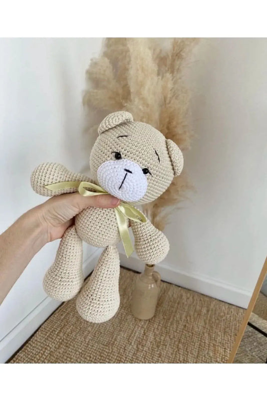 Handmade Crochet Teddy Bear Toy - Adorable Amigurumi Bear Toy - Joy Gift London