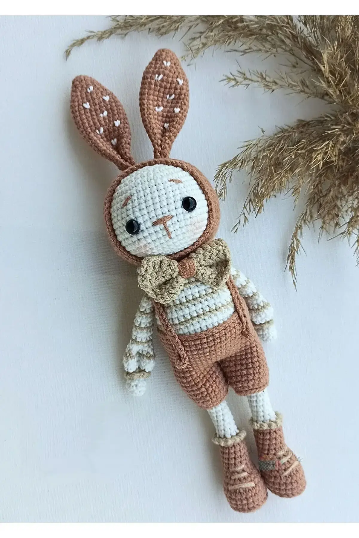 Crochet Cute Little Doe Doll Toy - Handmade Rabbit Plush Toy for Kids - Joy Gift London