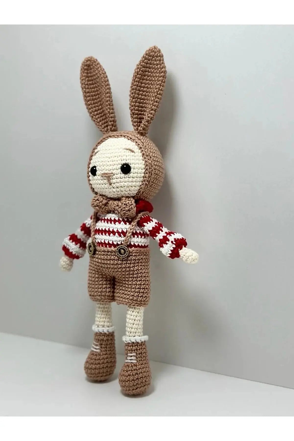 Crochet Cute Little Rabbit Boy Toy - Joy Gift London