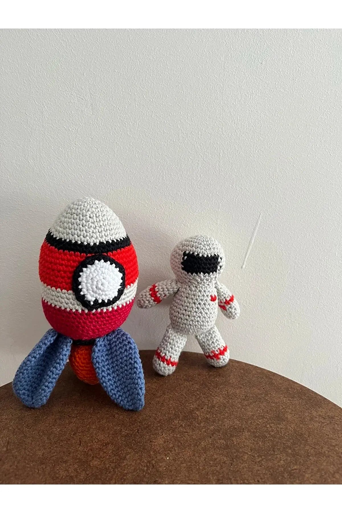 Handmade Crochet Little Astronaut boy and Spaceship - Joy Gift London