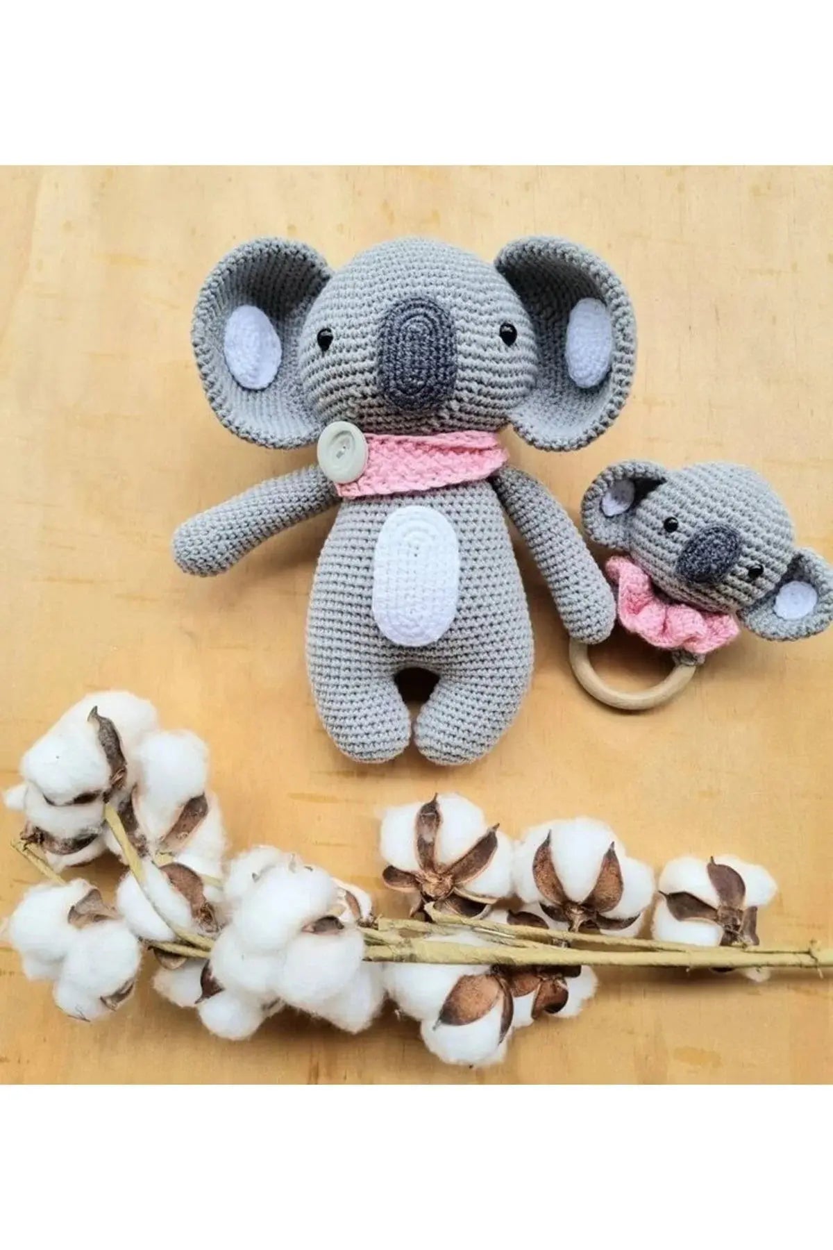 Crochet Koala Newborn Gift Toy Set (2 Pieces) - Joy Gift London