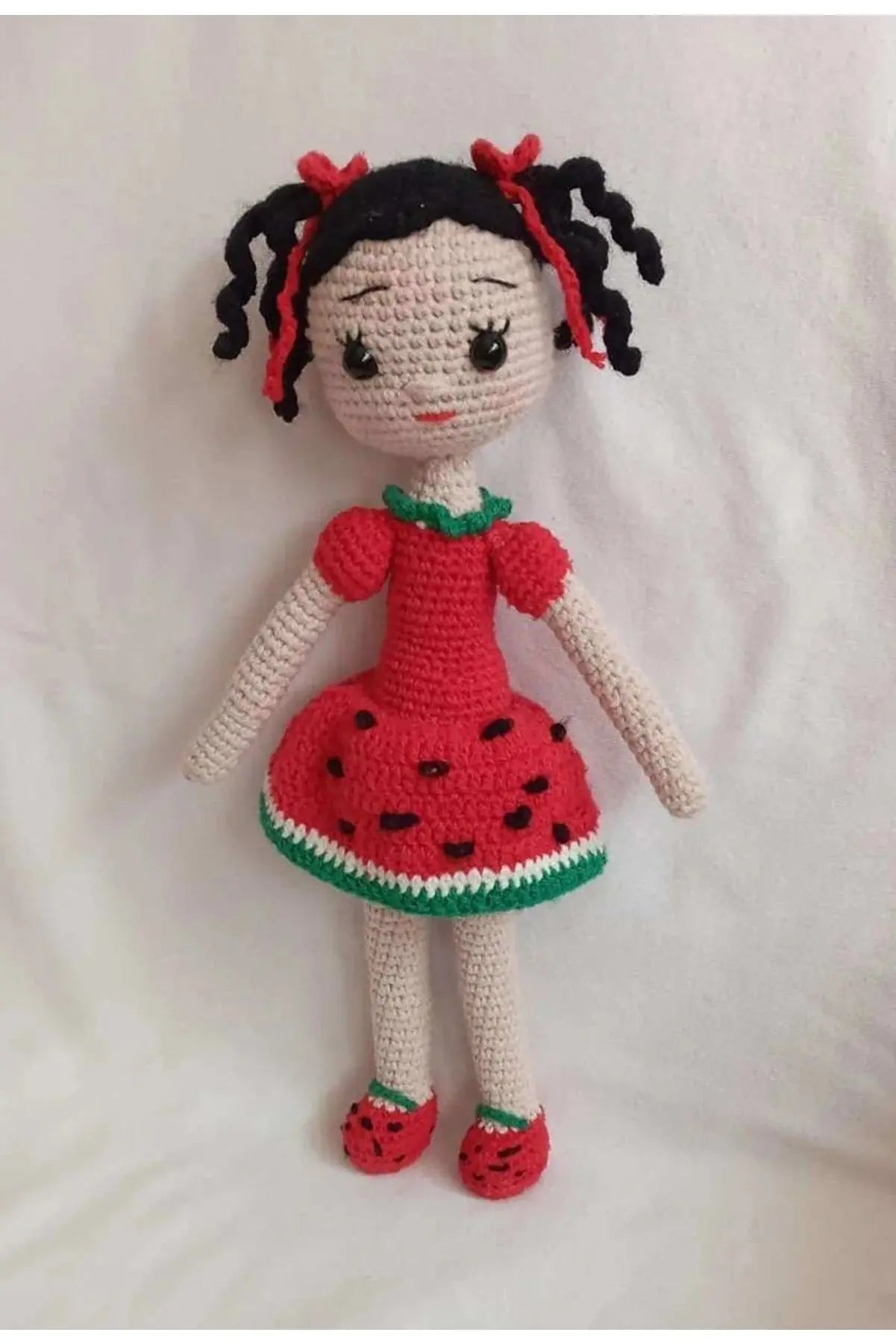 Crochet Cute Watermelon Girl Doll Toy - Joy Gift London