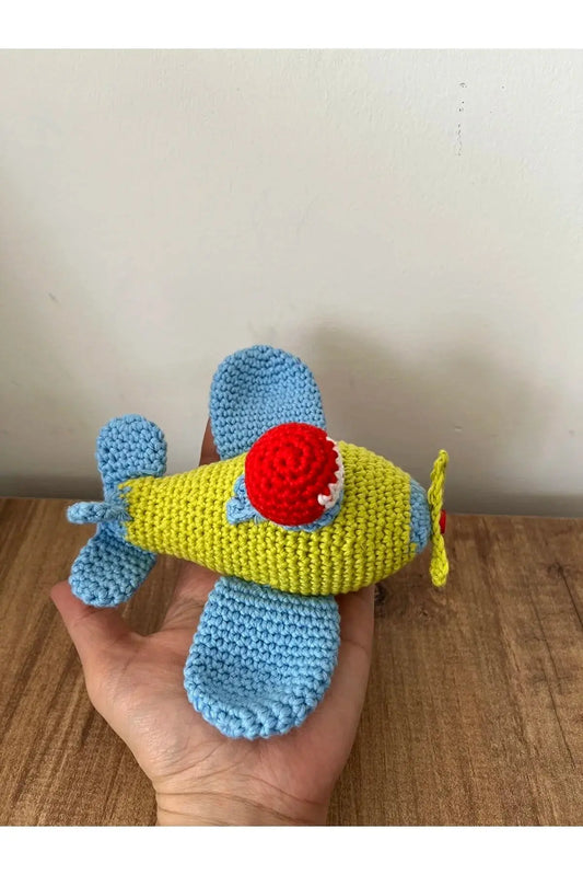 Handmade Crochet Little Plane Toy - Joy Gift London