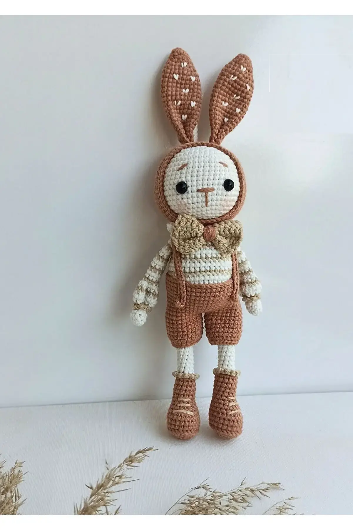 Crochet Cute Little Doe Doll Toy - Handmade Rabbit Plush Toy for Kids - Joy Gift London