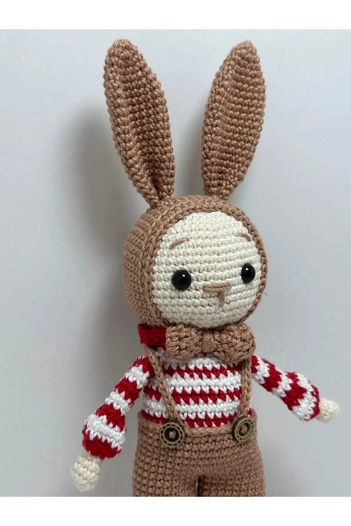 Crochet Cute Little Rabbit Boy Toy - Joy Gift London