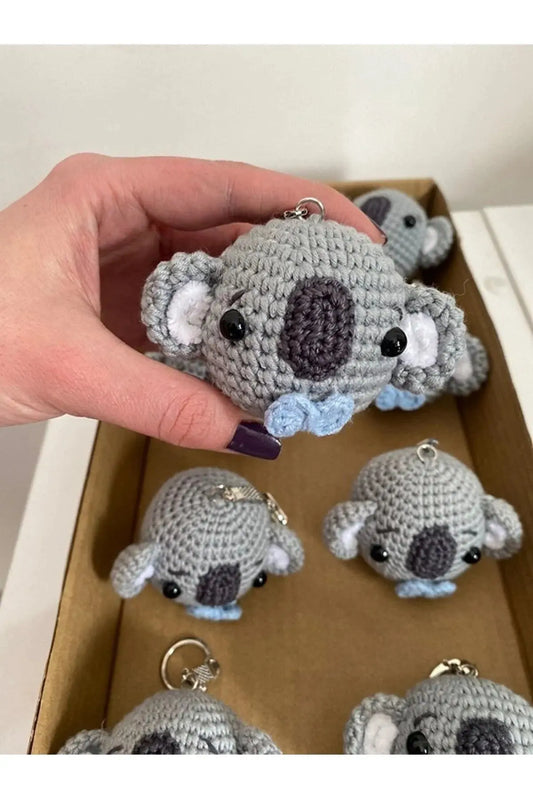 Crochet Koala Keychain - Adorable Handmade Souvenir with Key Holder - Perfect Gift for Animal Lovers - Joy Gift London