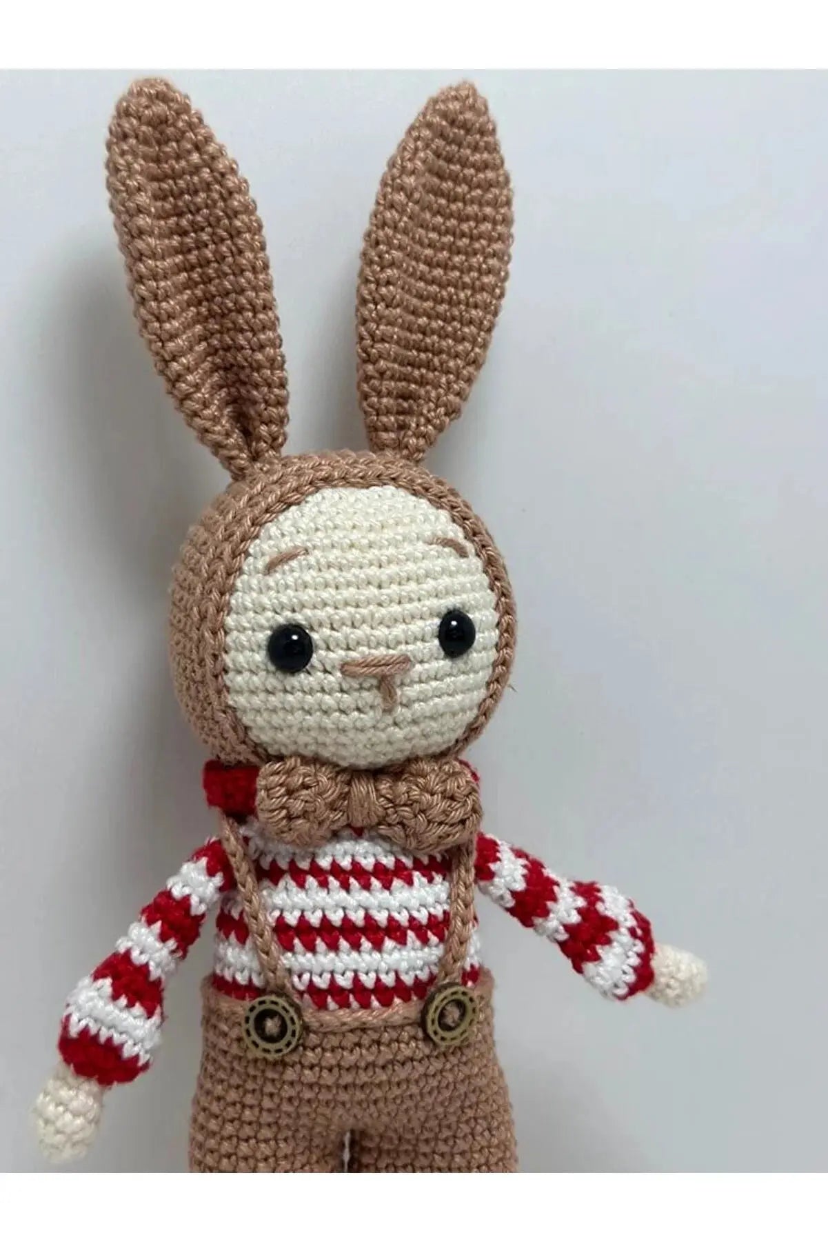 Crochet Cute Little Rabbit Boy Toy - Joy Gift London